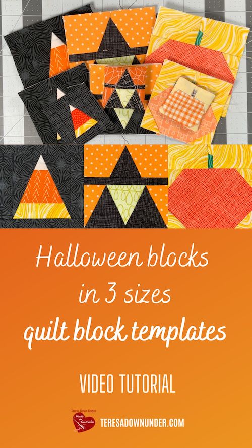 Halloween blocks in 3 sizes