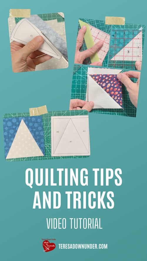 Collection of quilting tips video tutorial