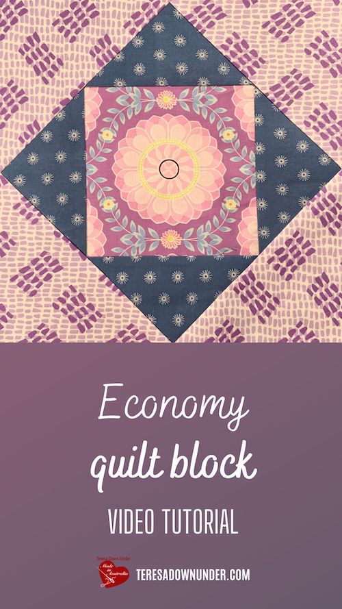 Economy quilt block video tutorial