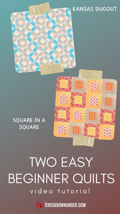 Two easy beginner quilts video tutorial