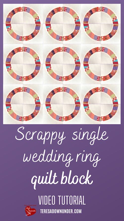 Scrappy single wedding ring block