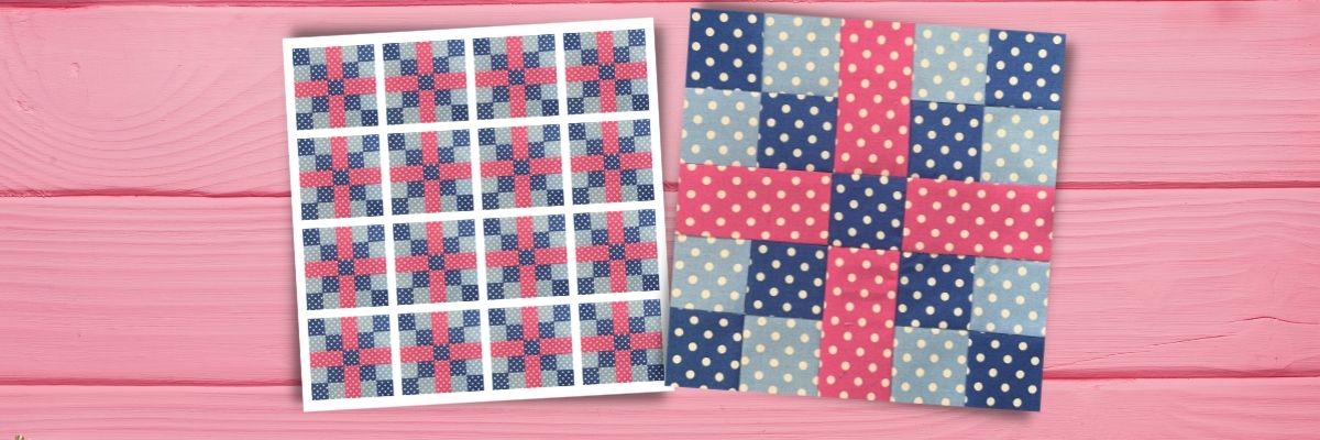Five patch chain with jelly rolls video tutorial – teresadownunder.com