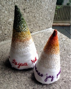 Christmas embroidery softie