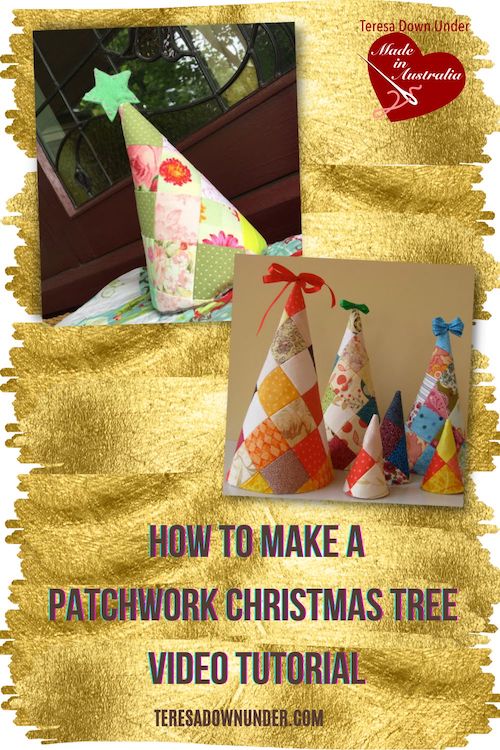 How to make a patchwork Christmas tree video tutorial