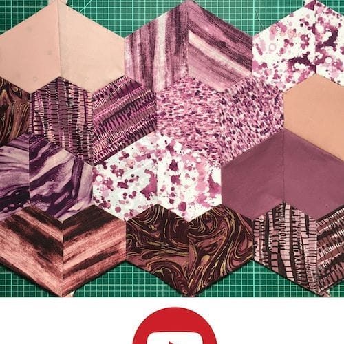 EPP Heart quilt block