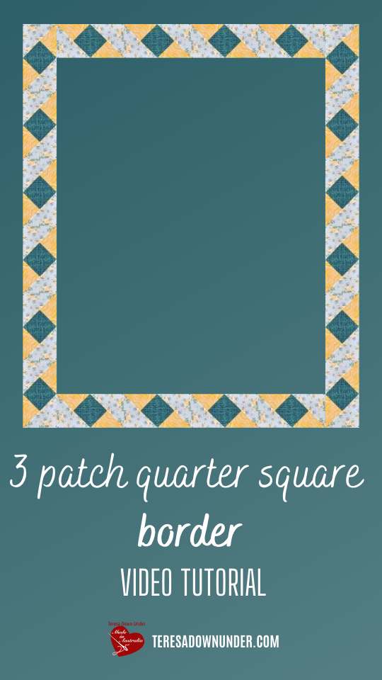 Three quarter square border video tutorial