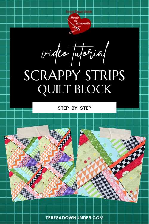 Scrappy strips quilt video tutorial