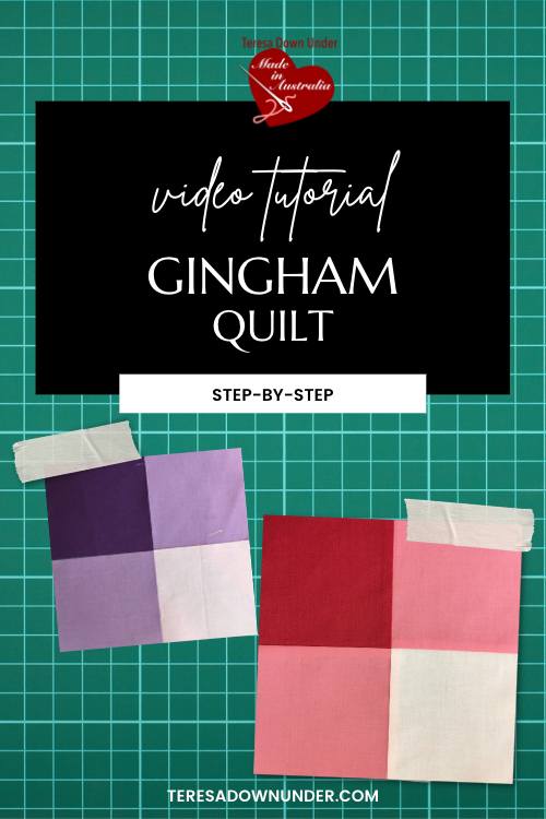Gingham quilt block