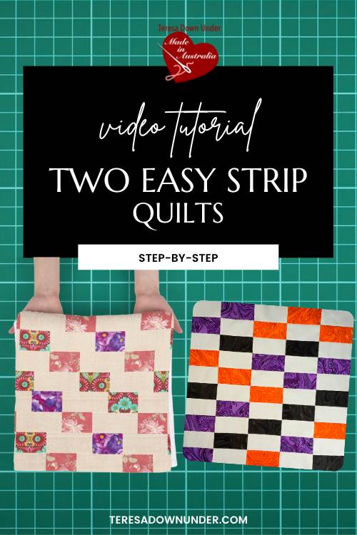 Two easy strip quilts video tutorial
