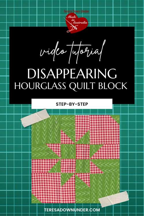 Disappearing hourglass quilt block