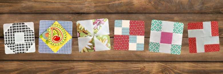 6 beginner quilt blocks