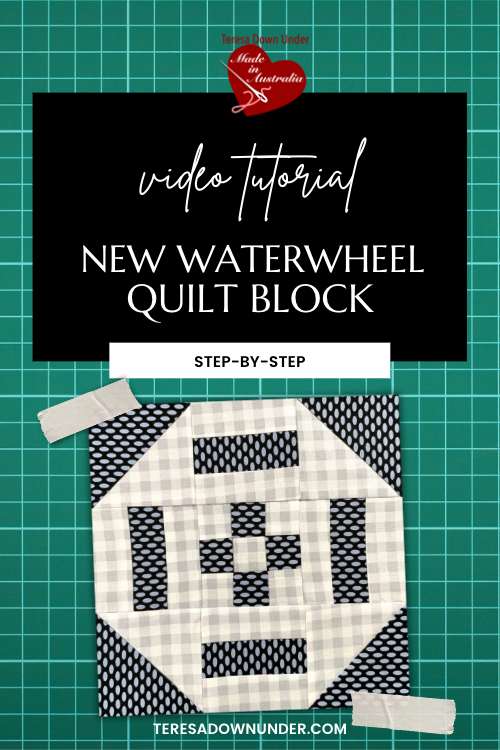 How to make a new waterwheel quilt block
