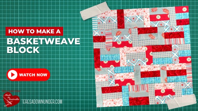 Basket wave quilt block