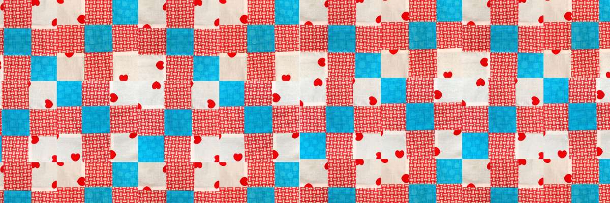 Disappearing not quilte an Irish chain block