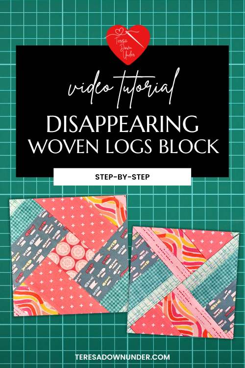 Disappearing woven logs block video tutorial