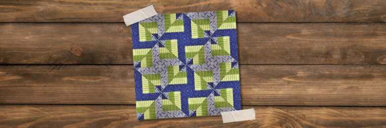 How to make a block with scrappy fabric strips