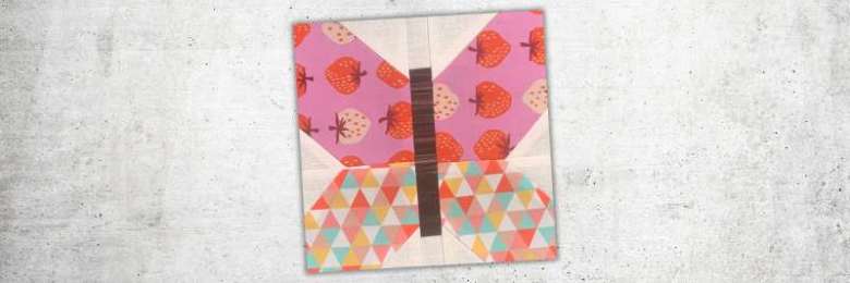 Butterfly quilt block