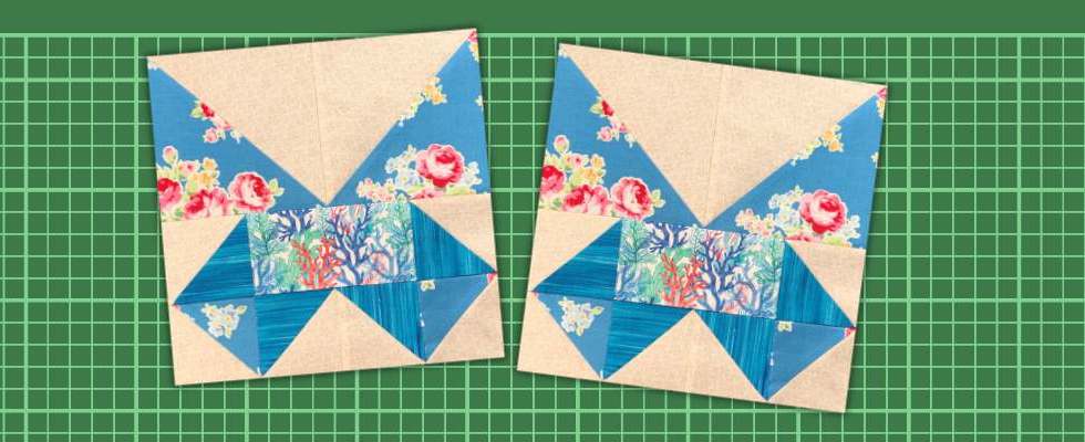 how to make a 12" butterfly block