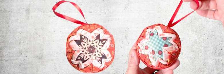 How to make a quilted Christmas ornament