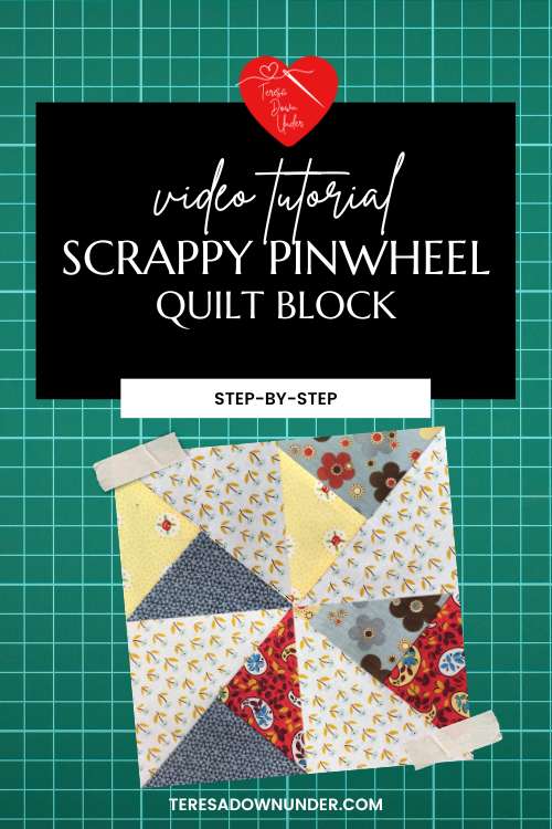 How to make a scrappy pinwheel