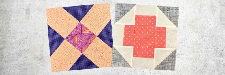 Two crosses quilt block: Greek and Wide x