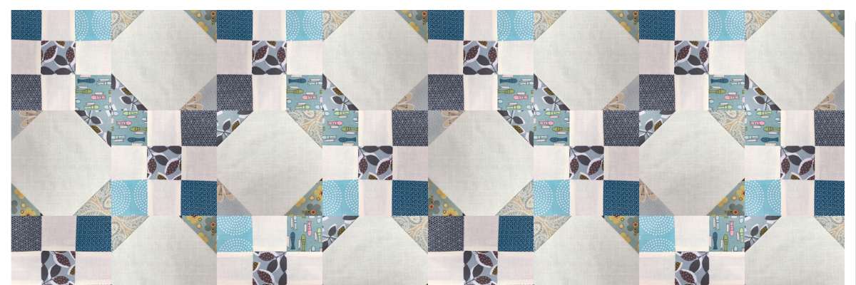 Snow ball and nine patch quilt