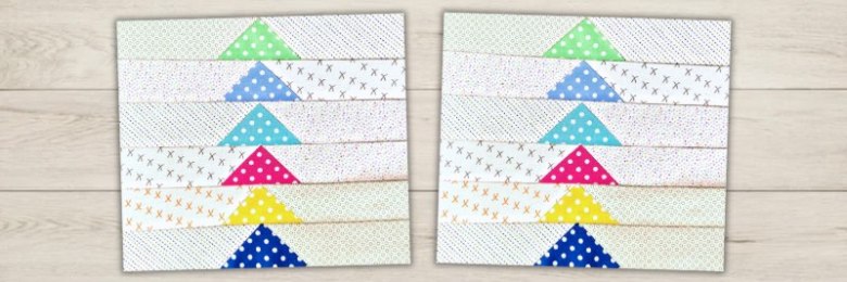 Modern flying geese block