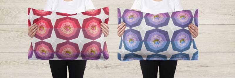 Strippy octagon quilt block