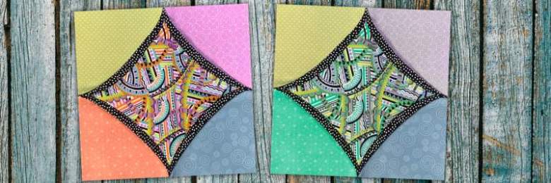 Faux cathedral window block