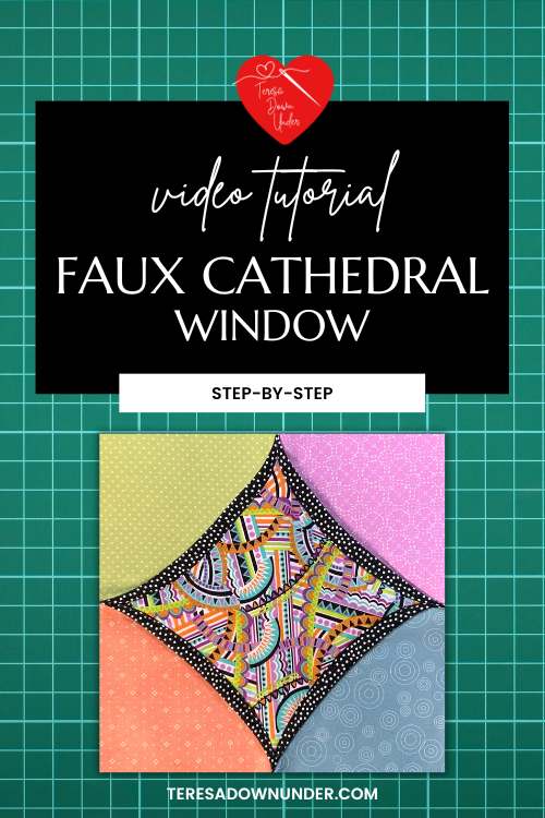 Faux cathedral window block
