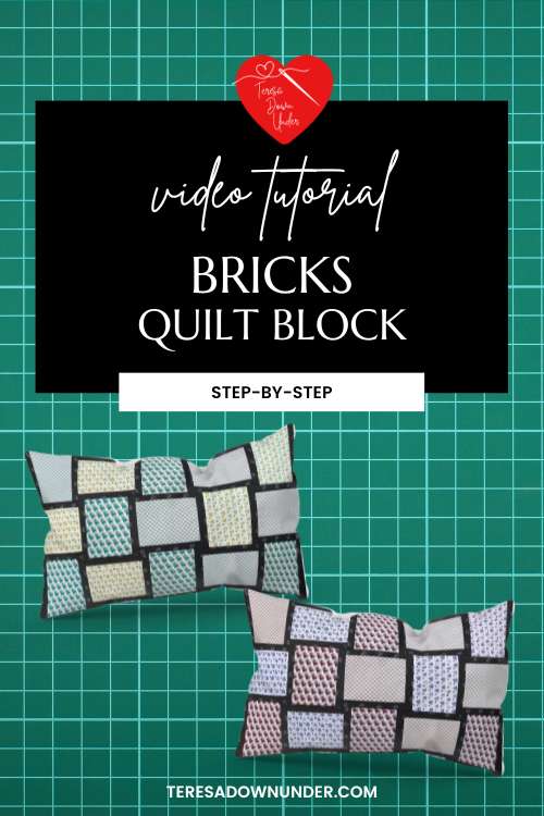 Bricks quilt tutorial