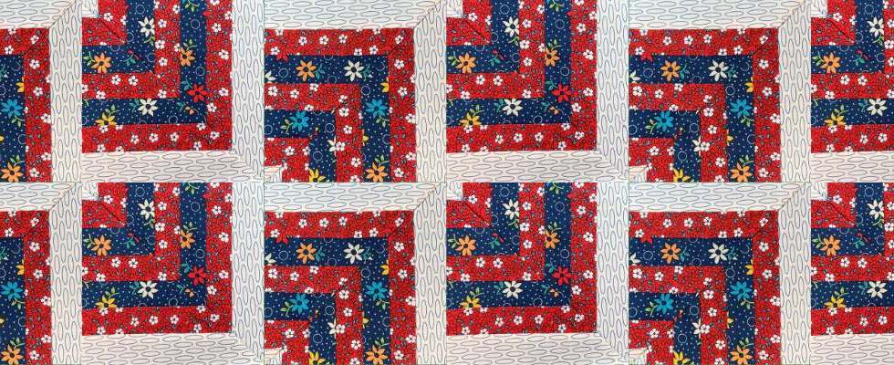 How to make a coordinated strips quilt block
