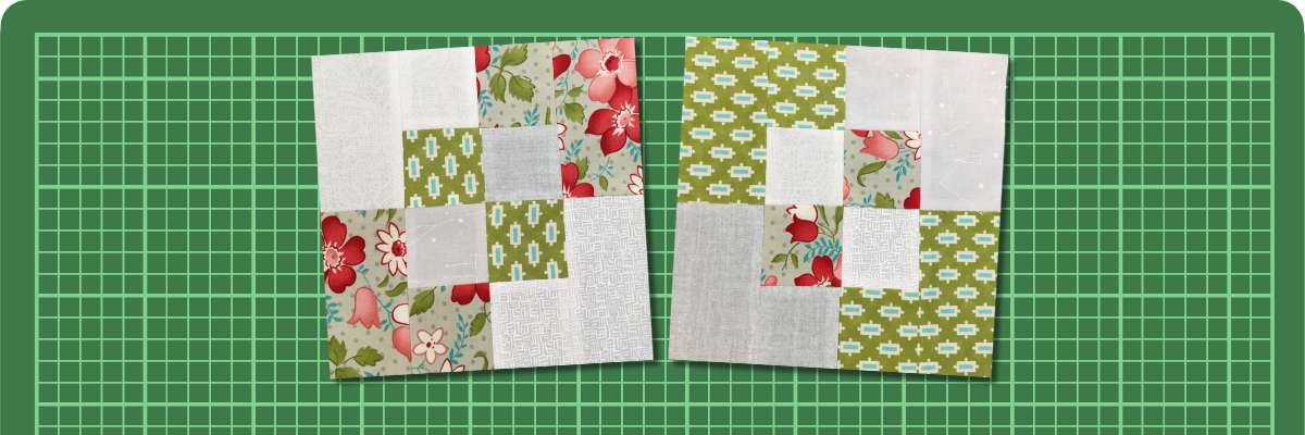 Cut and swap disappearing four patch block
