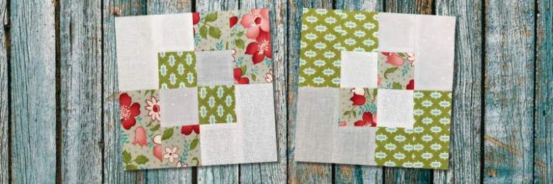 Cut and swap disappearing four patch block