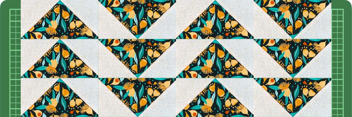 Eleanor Burns flying geese technique