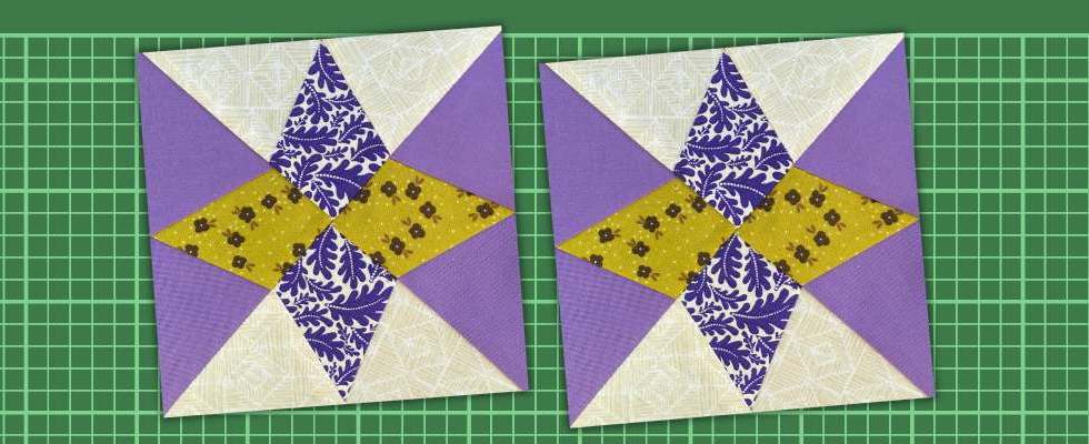 Mills and stars quilt block