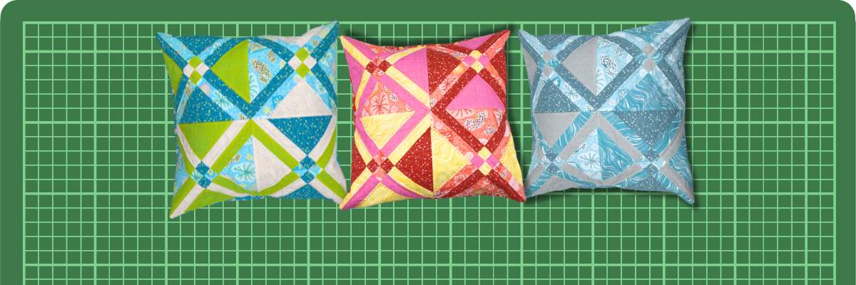 Stitched seasons pillow pattern