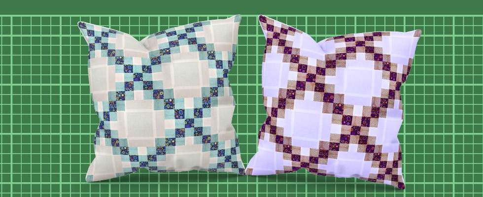 Double Irish chain quilt