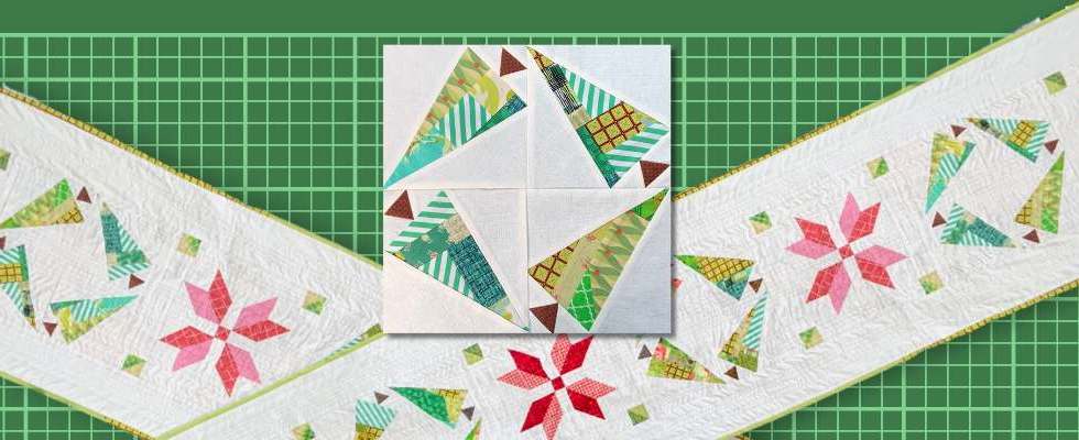 Christmas tree - Jolly Holly table runner