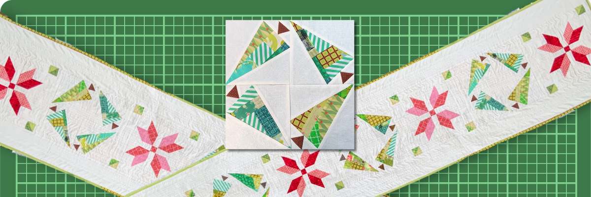 Christmas tree - Jolly Holly table runner