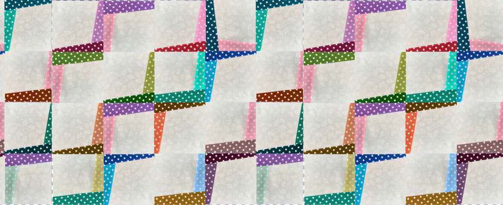 Crisscross quilt block
