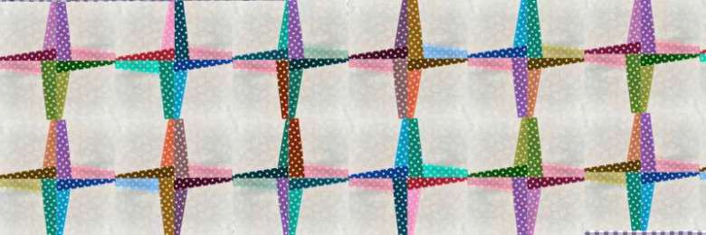 Crisscross quilt block