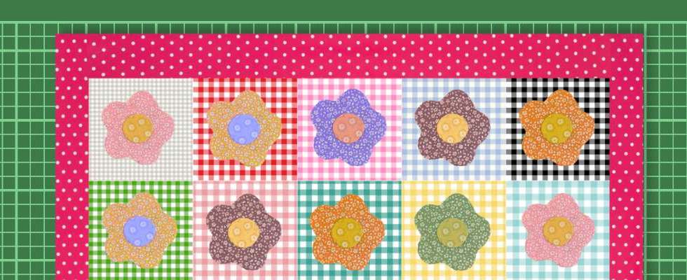 Applique with fusible interfacing