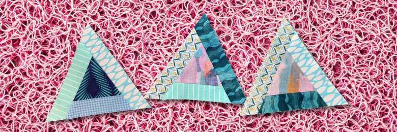 How to make a Scrappy 60 degree triangle with a border