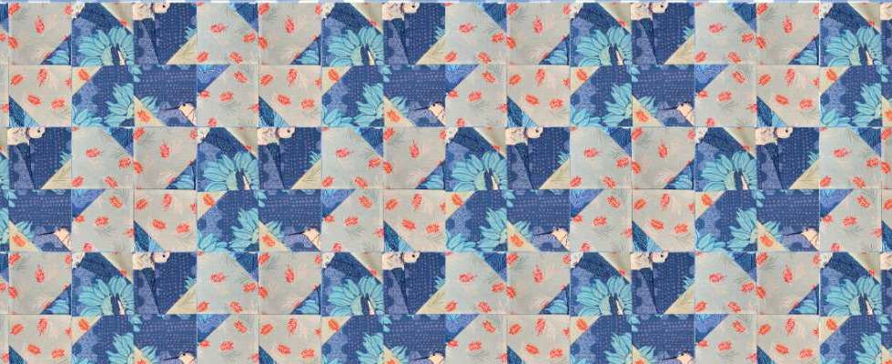 Tessellated flower quilt video tutorial