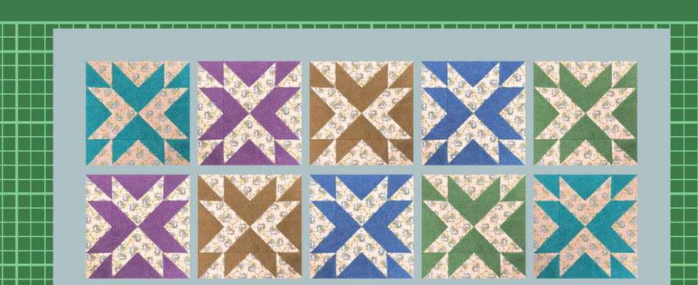 Blazing arrows quilt block