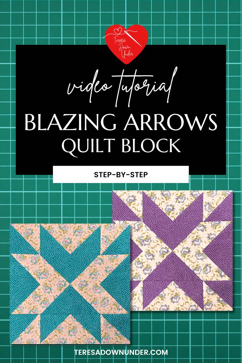 Blazing arrows quilt block