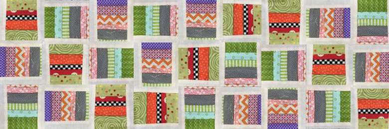 Scrappy bricks quilt