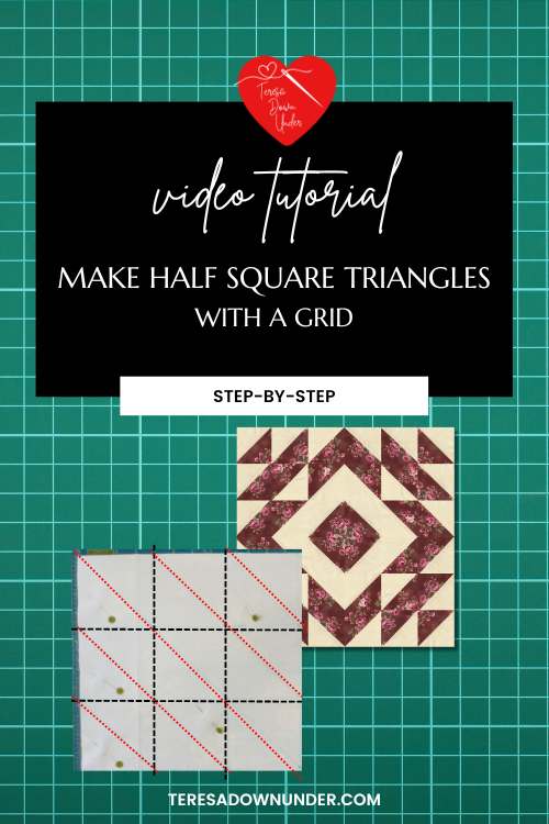 How to make multiple half square triangles (HSTs) using a grid ...