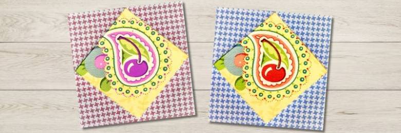 Square in a square quilt block